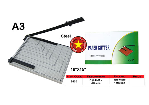 8430 KIJO A3 size Steel Paper Cutter