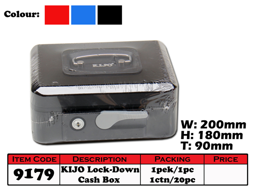 9179 KIJO Lock-Down Cash Box