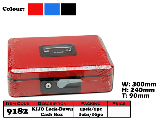 9182 KIJO Lock-Down Cash Box