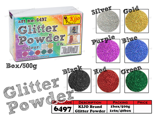 6497 KIJO Brand Glitter Powder 