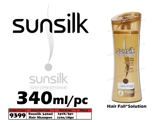9399 Sunsilk Shampoo 340ml - Hair Fall* Solution
