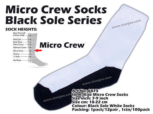 6875 Kijo Micro Crew Socks