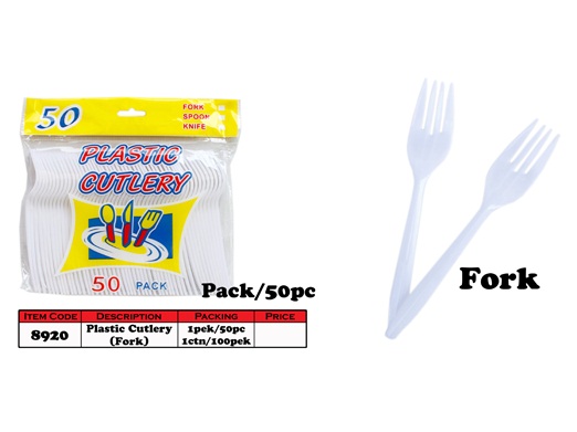 8920 Plastic Cutlery ( Fork )