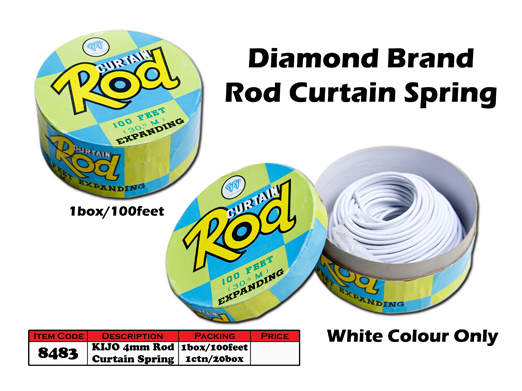 8483 Diamond Brand Rod Curtain Spring