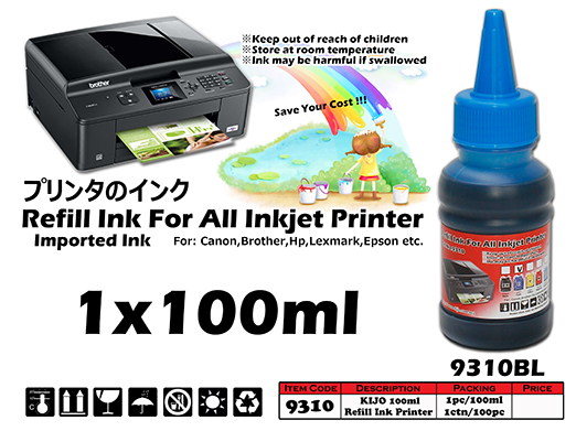 9310-Blue KIJO Inkjet Printer Ink 