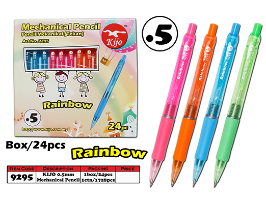 9295 KIJO 0.5mm Rainbow Mechanical Pencil 