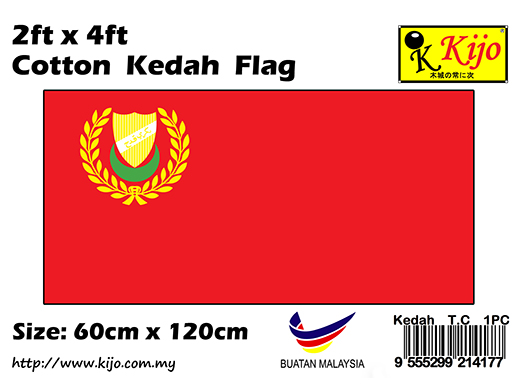 60cm X 120cm Cotton Kedah Flag