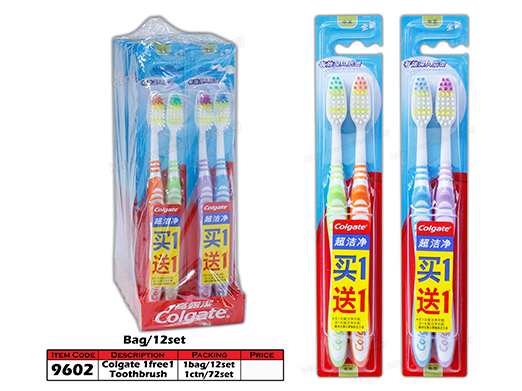 9602 Colgate Toothbrush Buy 1 Free 1 - Medium