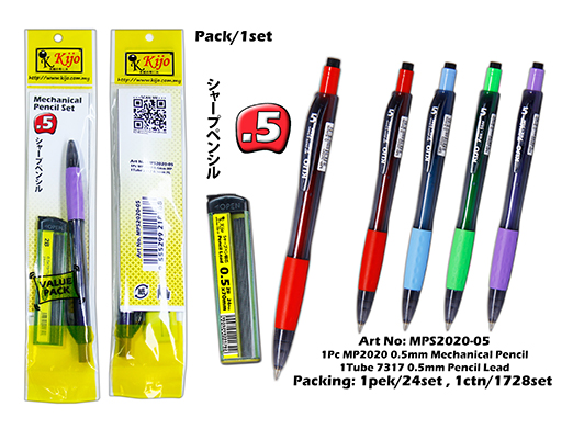 MPS2020-05 KIJO 0.5mm Mechanical Pencil Set 