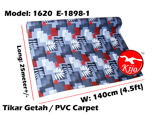 Tikar Getah Gulung / PVC Carpet Roll / Alas Meja Khemah Plastik 1620-E-1898-1