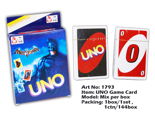 1793 UNO Game Card