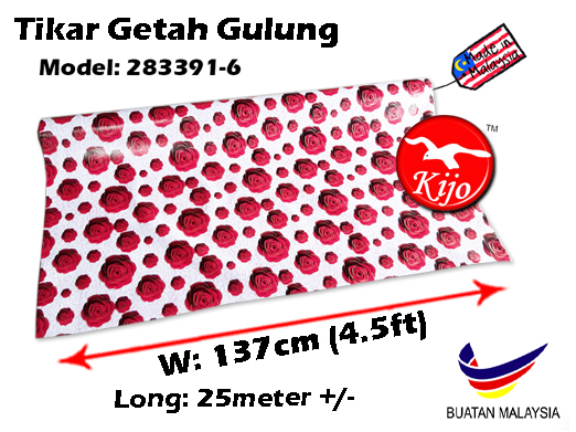 Tikar Getah Gulung / PVC Carpet Roll / Alas Meja Khemah Plastik  1620-283391-6